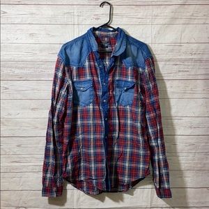 Zara man denim couture Long sleeve shirt